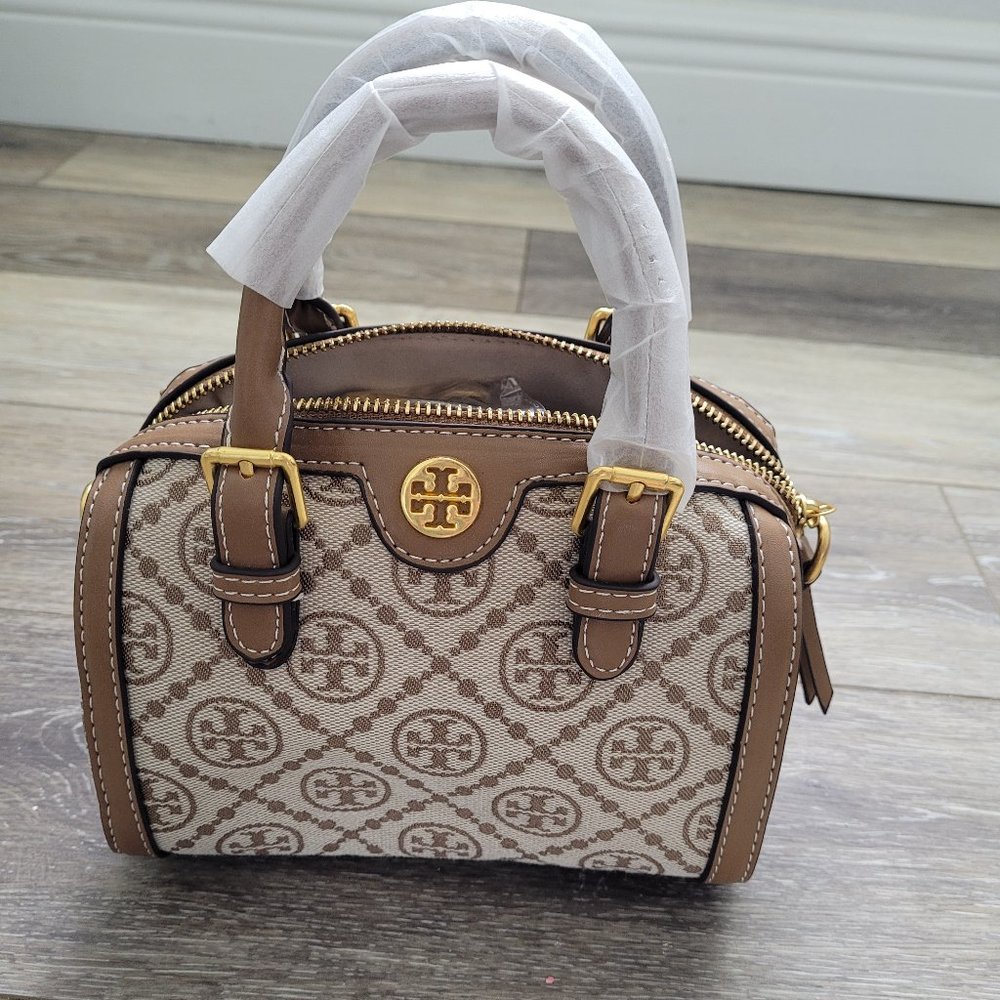 Tory Burch Mini T Monogram Barrel Bag